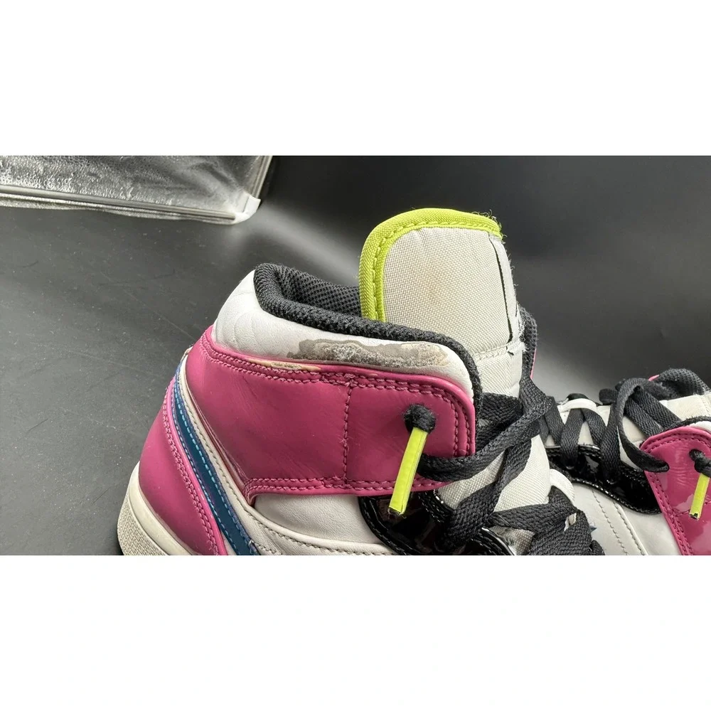 Air Jordan 1 Mid SE Edge Glow White Pink Green Blue CZ9834-100 Mens 11